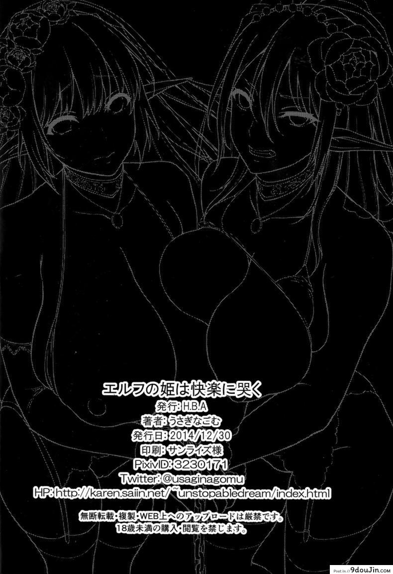 อ่านโดจิน (C87) [H.B.A (Usagi Nagomu)] Elf no Hime wa Kairaku ni Naku