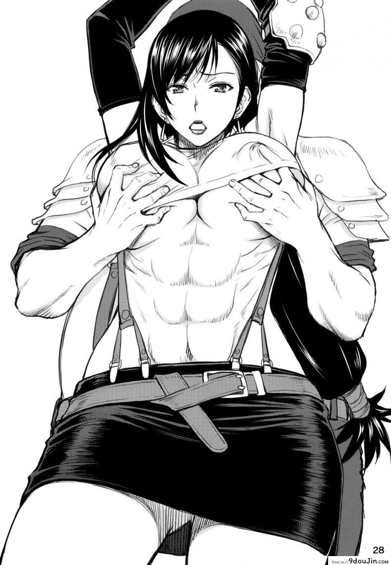 อ่านโดจิน จากการสัมภาษณ์งานของทีฟ่า [High Thrust (Inomaru)] Tifa-san no Fuuzoku Kinmu (Final Fantasy VII)