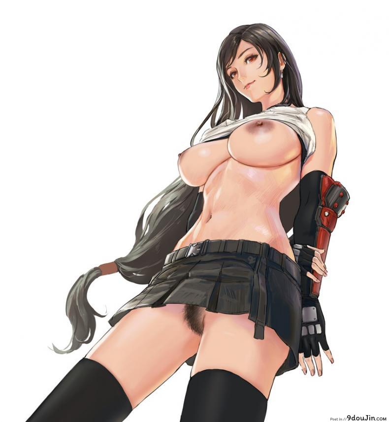 อ่านโดจิน จากการสัมภาษณ์งานของทีฟ่า [High Thrust (Inomaru)] Tifa-san no Fuuzoku Kinmu (Final Fantasy VII)