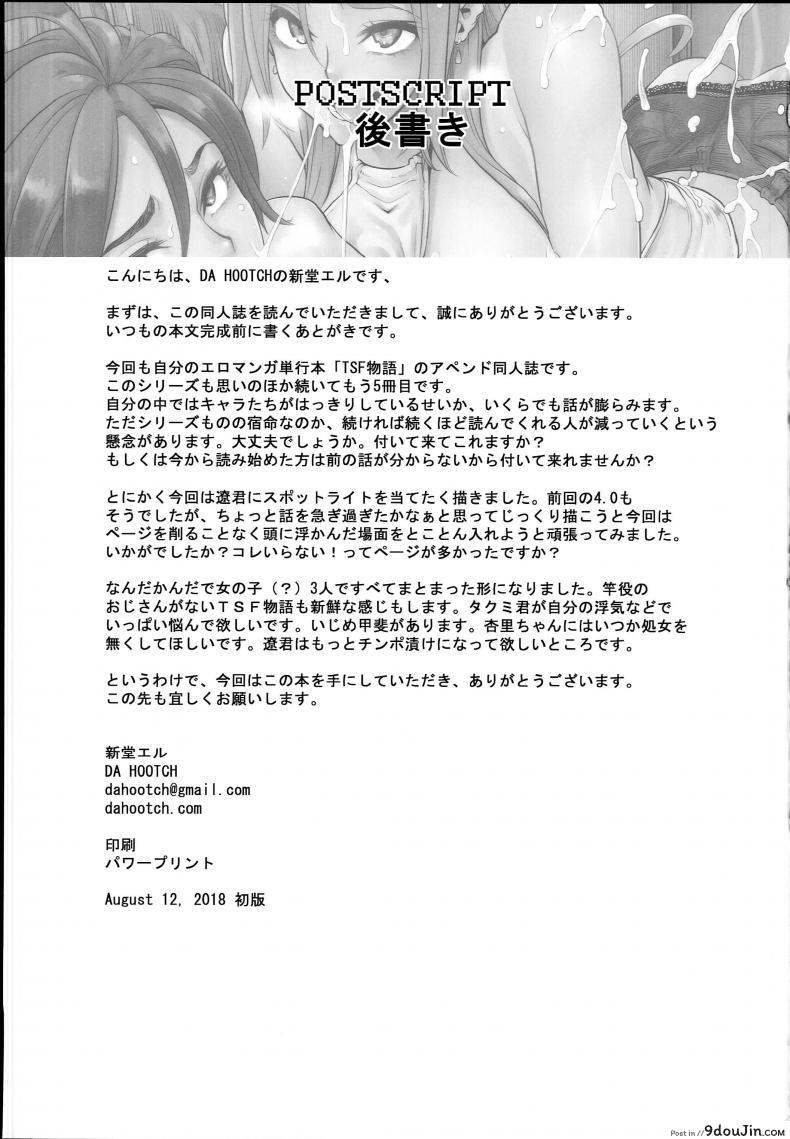 อ่านโดจิน ผู้ชายสวยช่วยไม่ได้ (C84) [Da Hootch (ShindoL)] TSF Monogatari Append TSF Story ภาค 50