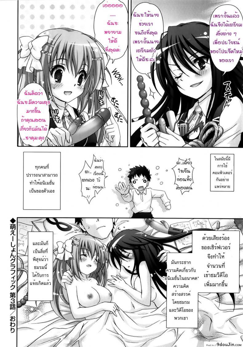รักกุ๊งกิ๊งของชมรมวิจัยอนิเมะ H [Suzui Narumi] Moetion Graphics ภาค h-03, นายโดจิน โดจินแปลไทย