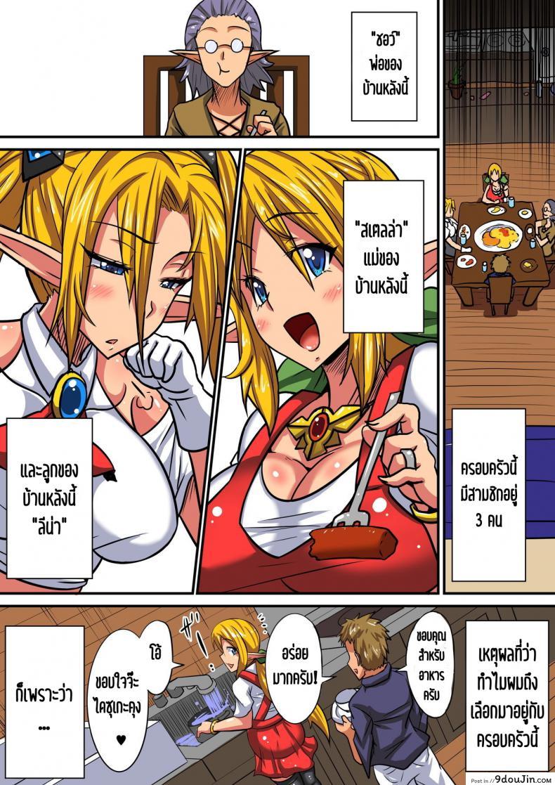 อ่านโดจิน ตีท้ายครัว นัวสาวเอล์ฟ [Haneinu] Elf Oyako to Pakopako Ibunka Kouryuu! ~Stella Hen~ - Part 1 ภาค 1