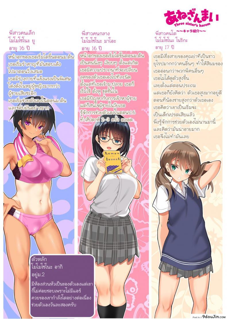 อ่านโดจิน ฮาเรมสามพี่สาว (C96) [clesta (Cle Masahiro)] CL-orc 01 Ane Zanmai - Three sisters harem