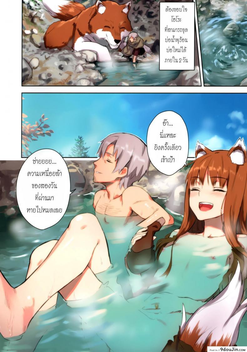 อ่านโดจิน ไม่ได้เหนื่อยเพราะงาน (C89) [Ajisaidenden (Kawakami Rokkaku, Takanashi Rei)] Wacchi to Nyohhira Bon FULL COLOR (Spice and Wolf)