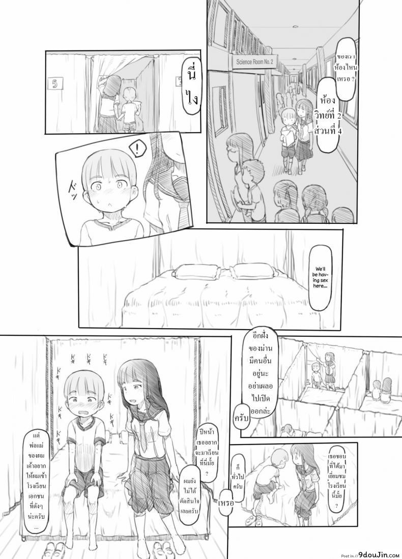 อ่านโดจิน สาวน้อยประถมอยากจะลอง ก็เลยจัดเสียวให้จนติดใจ [Kuromahou Kenkyuujo (Nukaji)] OneShota Sex Jisshuu One-Shota Sex Practice