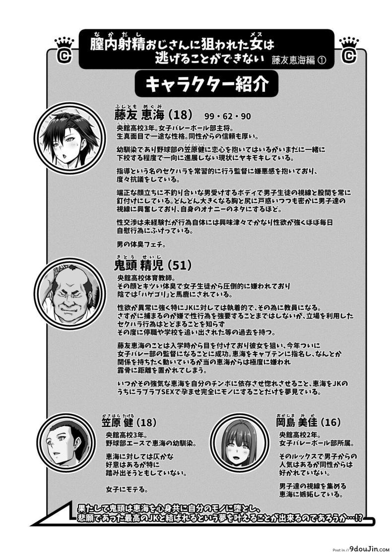 อ่านโดจิน ไม่มีทางหนีจากชายที่หมายปอง กับเรื่องราวของเมกุมิ [ClimbCrown] Nakadashi Oji-san ni Nerawareta Mesu wa Nigeru Koto ga Dekinai ~Fujitomo Megumi Hen Vol 1